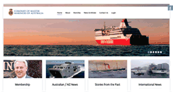 Desktop Screenshot of mastermariners.org.au