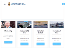 Tablet Screenshot of mastermariners.org.au
