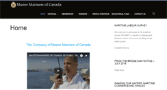 Desktop Screenshot of mastermariners.ca
