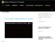 Tablet Screenshot of mastermariners.ca